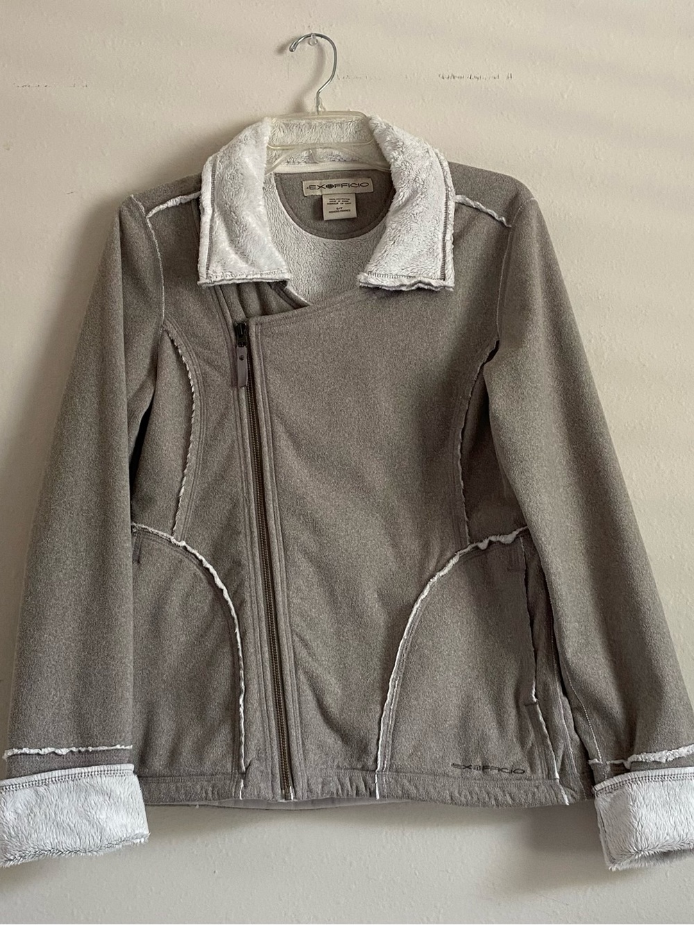 Exofficio Jacket with White Faux-Sherpa